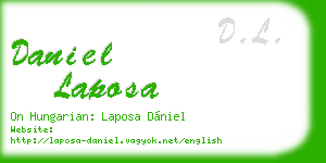 daniel laposa business card